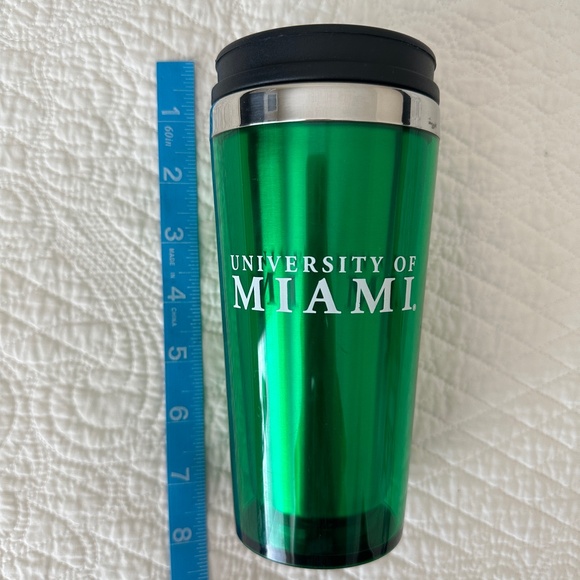 University of Miami Travel Tumbler Coffee Mug Cup - Picture 7 of 9